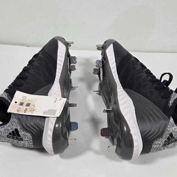 NWT Adidas Icon Bounce Hybrid Mens Baseball Cleats Black White Size 7 Athletic main image 6